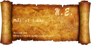Mözl Edda névjegykártya